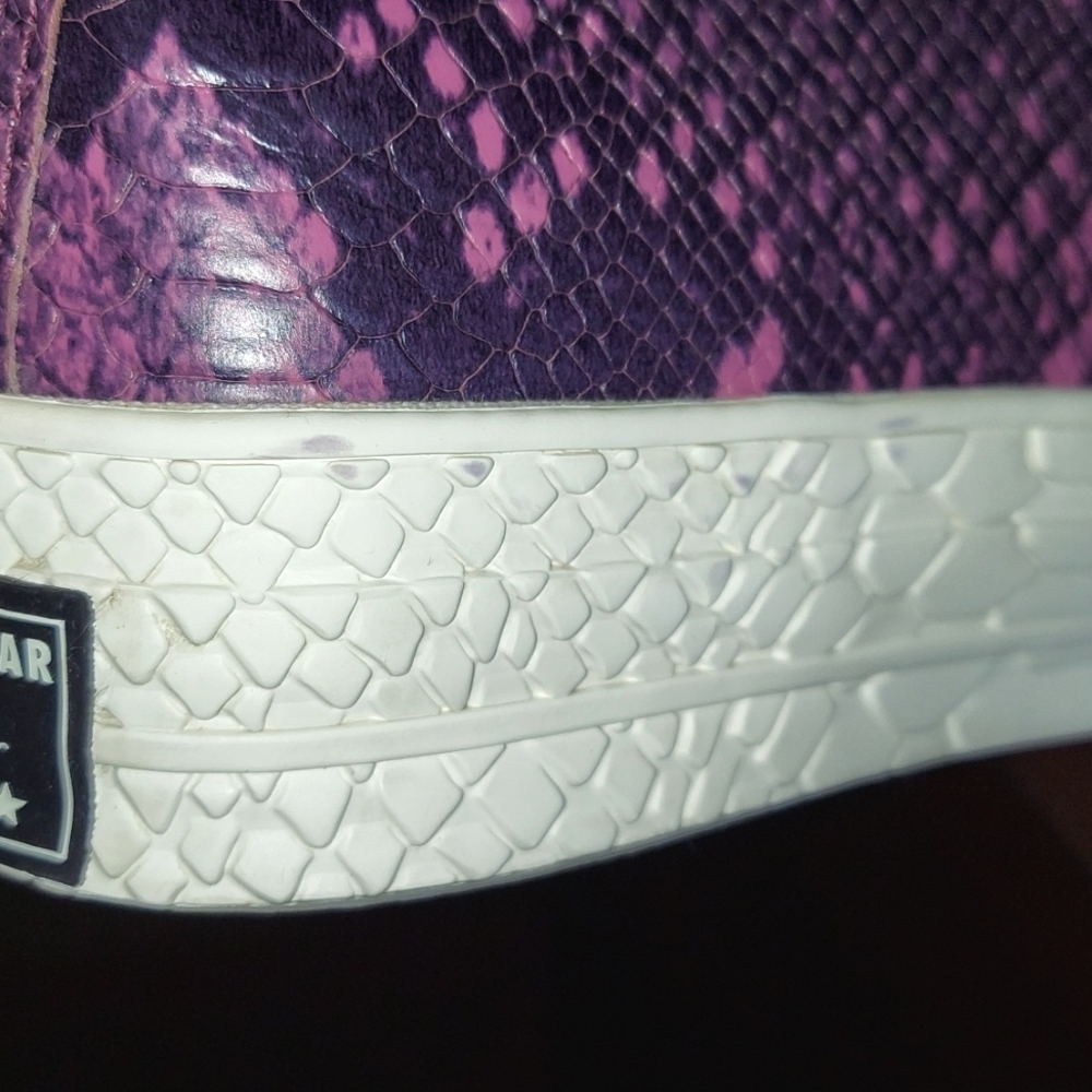 Converse Chuck Taylor Snake Print Leather High Top Sneakers - Picture 8 of 8
